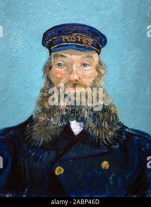 Postman Joseph Roulin von Vincent Van Gogh (1853-1890), Öl auf Leinwand, 1888. Stockfoto