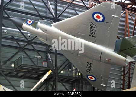 Gloster Javelin F (AW) XA 564 RAF Museum Cosford, Shifnal, Shropshire, Großbritannien Stockfoto