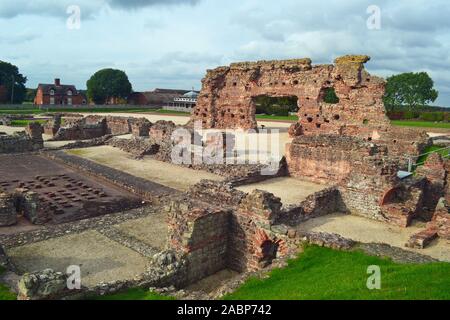 Wroxeter römische Stadt, Wroxeter, Shropshire, Großbritannien Stockfoto