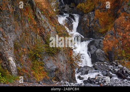 Kleinen Gebirgsbach in Alaska, USA Stockfoto