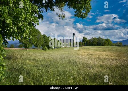 Wallfahrtskirche Wilparting Irschenberg in Bayern Stockfoto