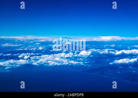 Mount Fuji und Gotemba Stadt, Luftaufnahme Stockfoto