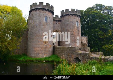 Whittington Schloss, in der Nähe von Telford, Shropshire, Großbritannien Stockfoto