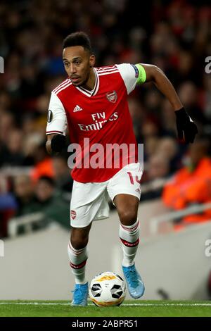 Emirates Stadium, London, UK. 28 Nov, 2019. UEFA Europa League Fußball, Arsenal versus Pierre-Emerick Aubameyang Frankfurt; von Arsenal-redaktionelle Verwendung Credit: Aktion plus Sport/Alamy leben Nachrichten Stockfoto