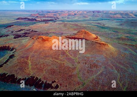 Luftaufnahme des, Chichester Millstream National Park, Westaustralien Stockfoto