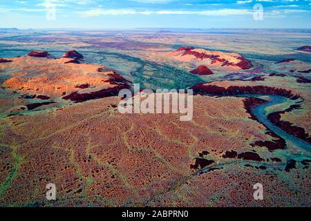 Luftaufnahme des, Chichester Millstream National Park, Westaustralien Stockfoto