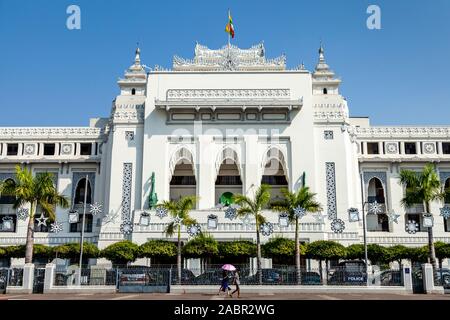 Yangon City Hall, Yangon, Myanmar. Stockfoto