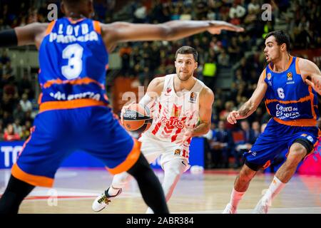 Belgrad, Serbien. 28 Nov, 2019. Billy Baron von Crvena Zvezda mts Belgrad in Aktion. Credit: Nikola Krstic/Alamy leben Nachrichten Stockfoto