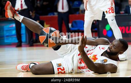 Belgrad, Serbien. 28 Nov, 2019. Charles Jenkins von Crvena Zvezda mts Belgrad für die Kugel konkurriert. Credit: Nikola Krstic/Alamy leben Nachrichten Stockfoto