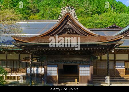 Koyasan, Japan - Oktober 7, 2019: Blick auf die Kitamuroin Tempel, in Mount Koya (Koyasan), Japan Stockfoto