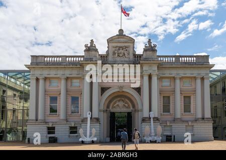 LONDON, ENGLAND - Mai 28, 2019: Historische National Maritime Museum in Greenwich, London, England Stockfoto