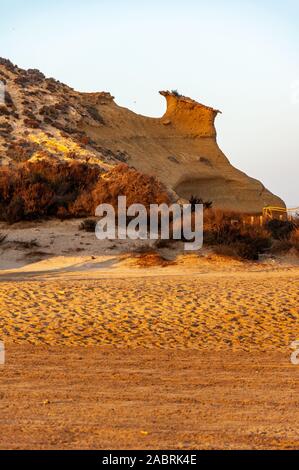 Aguilas, geschützten Marine Park der vier Buchten, auf das Mittelmeer von Murcia, eine touristische Destination in Spanien: "Cala Cerrada'. Stockfoto