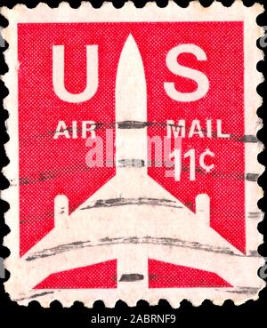 Vereinigte STAATEN VON AMERIKA - ca. 1971: einen Stempel in den USA gedruckt Postkarten der USA gewidmet, ca. 1971 Stockfoto