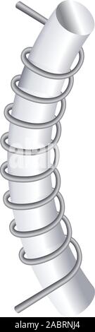 Magnetspule Symbol. Cartoon von Magnetspule vektor Symbol für Web Design auf weißem Hintergrund Stock Vektor