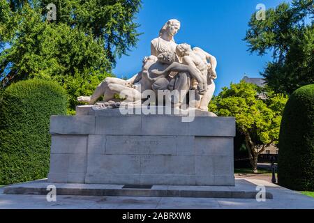 Kriegsdenkmal, 1936, von Léon-Ernest Drivier, nach Rodin, Place de la Republique, Straßburg, Elsass, Grand Est, Frankreich Stockfoto