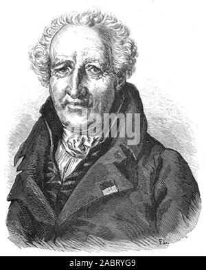 Der französische Botaniker Antoine-Laurent de Jussieu (1748-1836). Stockfoto