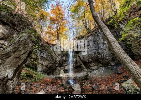 Wasserfall in Frakto in Rhodopi Mountain Range National Park Stockfoto