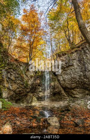 Wasserfall in Frakto in Rhodopi Mountain Range National Park Stockfoto