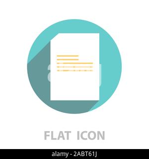 Datei (Dokument) Symbol. Vector Illustration Stock Vektor