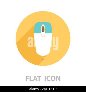 Scrollrad der Maus auf das Symbol. Vector Illustration Stock Vektor