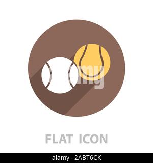 Tennis Ball Symbol. Vector Illustration Stock Vektor