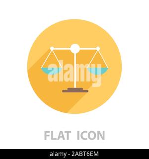 Waage balance Symbol. Vector Illustration Stock Vektor