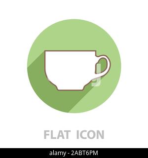 Kaffee Tasse Symbol Leitung Stock Vektor