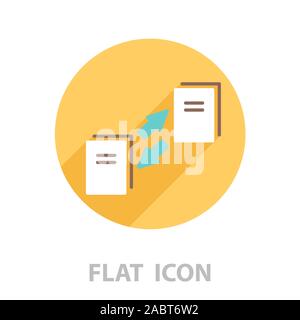 Datenübertragung Symbol. Vector Illustration Stock Vektor