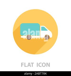 Lieferung LKW-Symbol. Vector Illustration. Stock Vektor