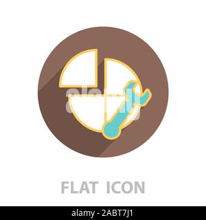 Symbol "Einstellungen". Vector Illustration Stock Vektor