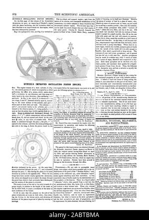 $ 8 zehn Kopien für zwölf Monate 20 Exemplare für zwölf Monate für alle Vereine von Zwanzig und über das jährliche Abonnement ist nur Land. Southern. Namen können zu unterschiedlichen Zeiten und von unterschiedlichen ffi südlichen und westlichen kanadischen Geld oder Post Briefmarken für Gleichheit für Abonnements gesendet werden. Kanadische Teilnehmer bitte t Aufgabenbereich Cent extra auf jedes Jahr subscriP 'Ion vor, mein Porto. Verlage Nr. 87 Park-Zeile NewYork. Die verbesserte MINKEL OSZILLIERENDEN KOLBEN MOTOR., Scientific American, 1860-04-21 Stockfoto