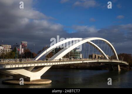 Raymond Barre Brücke über die Rhone, Lyon, Frankreich. Stockfoto