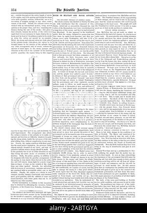 Hinweise zum Militär und Marine Angelegenheiten., Scientific American, 1862-06-07 Stockfoto