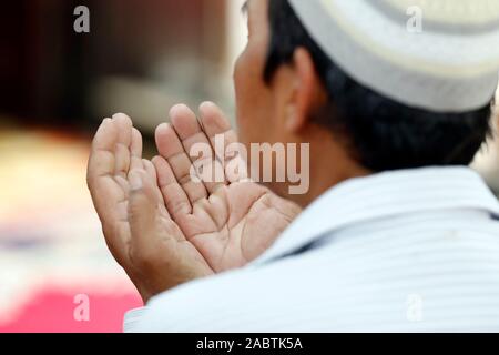 Muslimische am Freitag das Gebet (Salat). Stockfoto