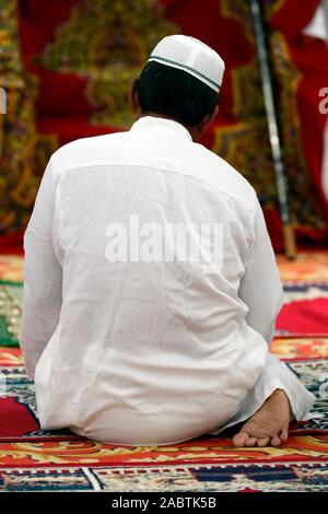 Muslimische am Freitag das Gebet (Salat). Stockfoto