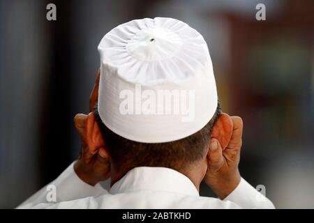 Cholon Jamail erzählt Moschee. Der freitag Gebet (jummah). Muezzin zum Gebet. Ho Chi Minh City. Vietnam. Stockfoto