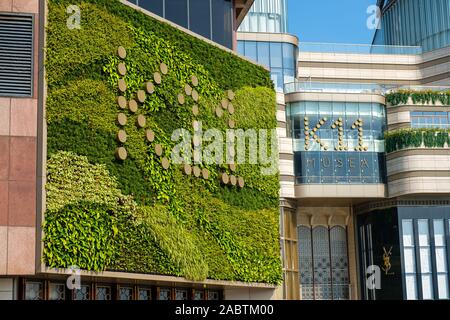 Hong Kong, China - 07. November 2019: K 11 Museen ist ein Einzelhandels- und Arts Complex in der Tsim Sha Tsui Promenade vor der Victoria Hafen entfernt Stockfoto