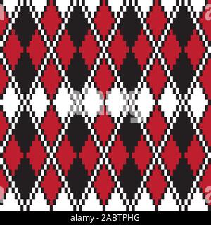 Klassische Argyle nahtlose Muster - Dies ist ein klassisches Argyle, rautenförmigen Muster geeignet für Website Ressourcen, Grafik, Print Design, Mode Stockfoto