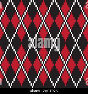 Klassische Argyle nahtlose Muster - Dies ist ein klassisches Argyle, rautenförmigen Muster geeignet für Website Ressourcen, Grafik, Print Design, Mode Stockfoto
