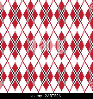 Klassische Argyle nahtlose Muster - Dies ist ein klassisches Argyle, rautenförmigen Muster geeignet für Website Ressourcen, Grafik, Print Design, Mode Stockfoto
