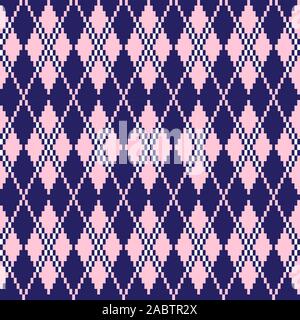 Klassische Argyle nahtlose Muster - Dies ist ein klassisches Argyle, rautenförmigen Muster geeignet für Website Ressourcen, Grafik, Print Design, Mode Stockfoto
