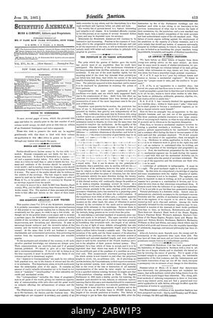 PARR ZEILE (PARK GEBÄUDE) NEW YORK. Inhalt: Abonnenten vorbehalten. Modelle und Geld per Express. . Das Pendel in seiner vielfältigen Anwendungen EINE ANTWORT AUF DREI SUCHENDE., Scientific American, 1867-06-29 Stockfoto