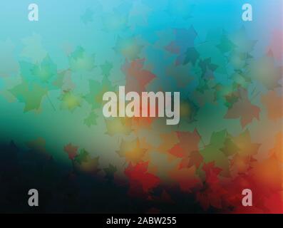 Herbst verschwommenen Hintergrund Vektor Stock Vektor