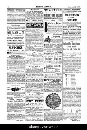 Nr. 565 und 567 Broadway bieten eine unvergleichliche Auswahl an JITRGENSEN NARDINE. JACOT SALTZMAN NICOITD GERARD FRODSHAM PEARD auf GORDING RITGENSTEIN HARRISON TAYLOR. Uhren zum niedrigsten Preis. Schindel Maschine. Der quadratische Teller WASSER RAD Dampfmaschinen. Durch nichts übertroffen - von wenigen in Verdienste der Effizienz Wirtschaft und Perfektion erreicht. Aufmerksamkeit Erfinder! Brot Zubereitung. Eiche Leder Treibriemen. Bolzenschneider 2d-Maschinen die Tanite Emery Rad. Drahtseil. Baumwollsamenöl Mühlen. Senden KOSTENLOS! M.O'KEEFE SOHN&CO. SAMEN KATALOG Wm. A. HARRIS Providence R.I. Erbauer des IRIJMIeOII Reynolds Stockfoto