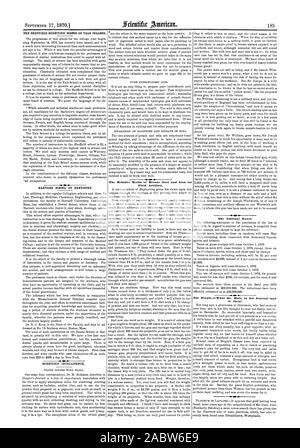 Die relativen Vorzüge der Bronze, Stahl und Eisen für Field Artillery. Die nationalen Steuern. Fat PeopleWhat Dr. Hall in seinem Journal sagt ot., Scientific American, 1870-09-17 Stockfoto