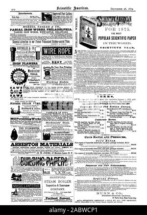 414 MORRIS TASKER & Co. PASCAL IRON WORKS PHILADELPHIA TASKER IRON WORKS NEWCASTLE DELAWARE. Schrauben und Schrauben EISEN HOBEL NEW HAVEN MANUFACTURING CO. New Haven Anschl. WERKZEUGE Modelle SÄGEN S A MT SG die John HARDICK Hubbard & Aller. Die PULSOMETER. Filiale Depots: ASBEST MATERIALIEN EMERY RAD MASCHINEN AUTO's ltr Allister Patent Artopticon E 'Fht 3 ell Sus 4° PO R SINGIZZ C'opivies Scientific American ein Jahr (einschließlich Alter) Scientific American Halbjahr (inkl. Porto). 1 60 graving) (inkl. Porto) 9 00 Patentrecht und mechanische Bewegungen Scientific American drei Monate (in Stockfoto