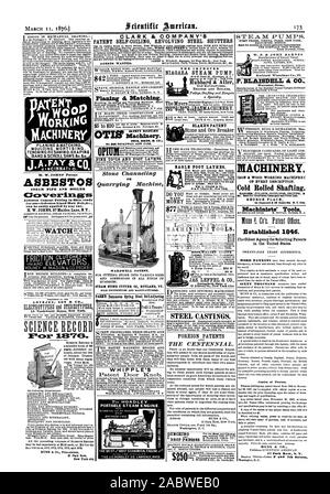 Können leicht durch eine beliebige angewendet werden. H. W. JOHNS 87 Maiden Lane N.Y. LOVEJOY SOHN ilk CO WISSENSCHAFT AUFZEICHNUNG 15 Vandewater Street New York. CLARK & COMPANY'S PATENT SELF-COILING REVOLVIERENDEN STAHL FENSTERLÄDEN Rockford. Winnebago Co. Die verbesserte NIAGARA STEAM PUMPE Hubbard & Alder BLAKE'S PATENT Stein und Erz Leistungsschalter STAHLGUSS ausländische Patente die Centennial. Kulis von Patenten. 37 Park Row N.Y. Der HOADL EY PORTABLE DAMPFMASCHINE. Stein Channeling oder Gewinnung von Steinen und Erden Maschine Profit & Keimplasma WHIPPLE'S-ID DAMPF STONE CUTTER CO Rutland, VT. Sicherheit ROISTER°° Tier Maschinen. Feine WERKZEUGE UND FUSS Drehmaschinen. Adler Stockfoto