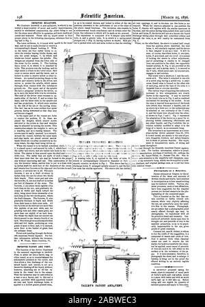 TRUAX die verbesserte Mühlstein. Fotografie als Detektiv., Scientific American, 1876-03-25 Stockfoto