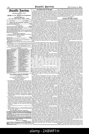 Veröffentlicht wöchentlich an Nr. 87 PARK ROW NEW YORK. 0. D. MUNN. A. E. STRAND. Bedingungen für den Scientific American. Club Preise. Scientific American Supplement. Begriffe. Inhalt. Der SCIENTIFIC AMERICAN SUPPLEMENT. Vol. IL Nr. 37. Inhaltsverzeichnis. Der Scientific American Supplement DIE GRÜNEN FELDER DES MONDES. -0 10 Arbeiter und ihren Lehrern., 76-09-09 Stockfoto