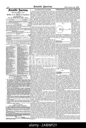 Bedingungen für den Scientific American. 53 20 Club Preise. 52 0 Scientific American Supplement. Nutzungsbedingungen Inhalte. Fliese SCIENTIFIC AMERICAN SUPPLEMENT. Für die Woche endingSeptember 23 18760 mit 40 Abbildungen. Inhaltsverzeichnis. Der Scientific American Supplement aldrees nach Erhalt von 10 Cent. Zwei Persönlichkeiten IN EINER PERSON. - THERILO DIFFUSIONA neue physikalische Phänomen, 1876-09-23 Stockfoto